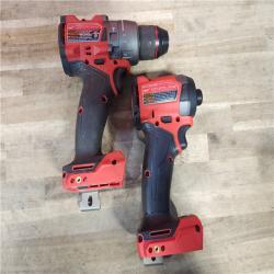 HOUSTON LOCATION - AS-IS MILWAUKEE FUEL 18V Lithium-Ion Brushless Cordless Hammer Drill and Impact Driver Combo Kit