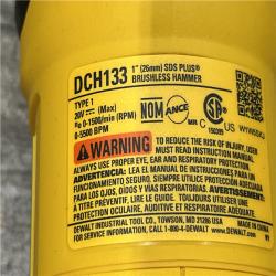 AS-IS DEWALT 20V MAX Cordless Brushless 1 in. SDS Plus D-Handle Concrete and Masonry Rotary Hammer (Tool Only)