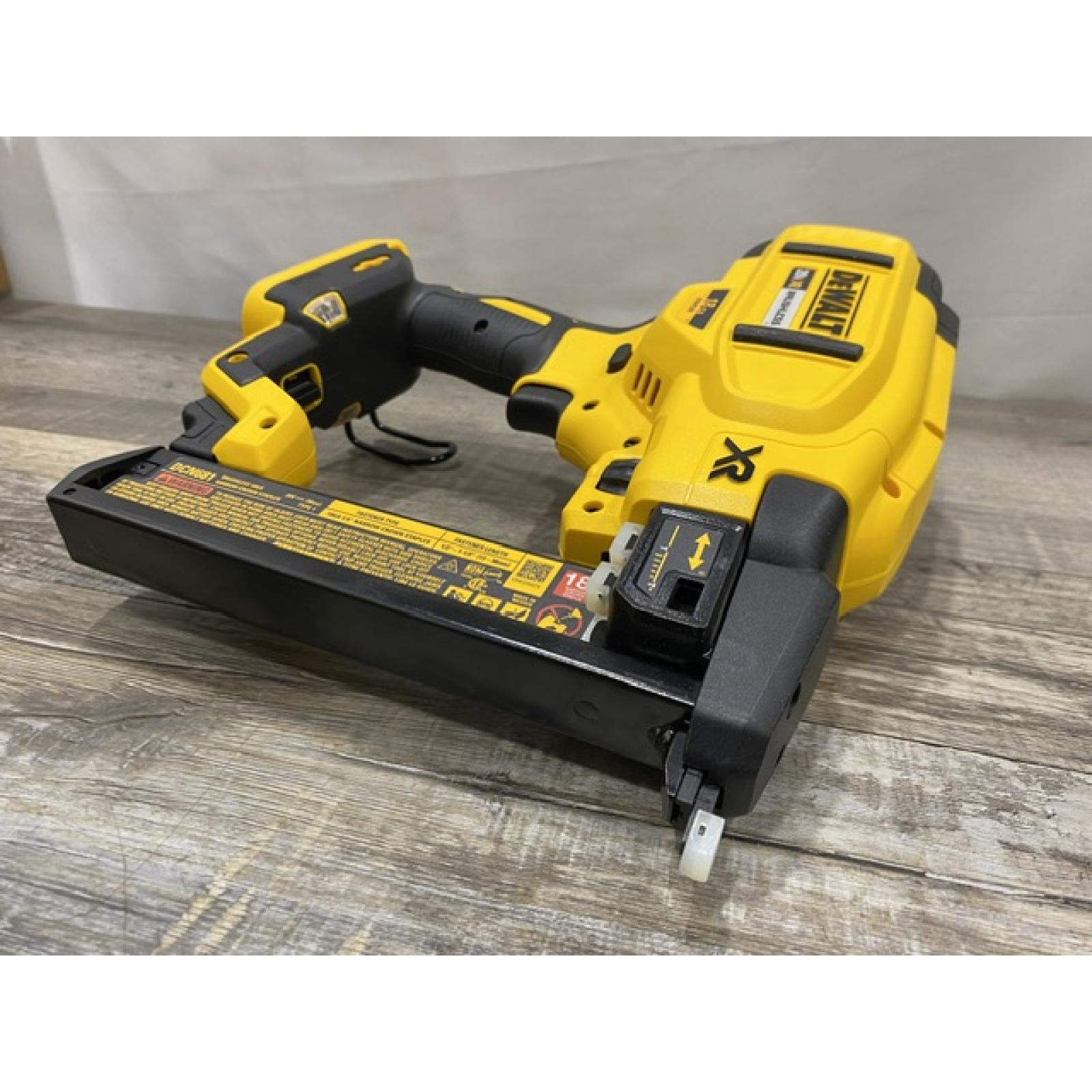 AS-IS DEWALT Cordless 18-Gauge Narrow Crown Stapler (Tool Only)