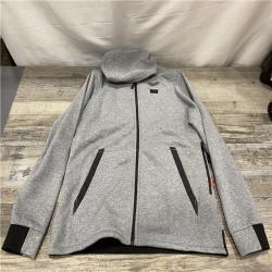 AS-IS Milwaukee Women's Large  12-Volt Lithium-Ion Cordless Gray Heated Jacket Hoodie Kit