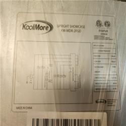 Phoenix AS-IS Koolmore 47 in. Commercial 2-Glass-Door Merchandiser Refrigerator  35 cu. ft. in Black