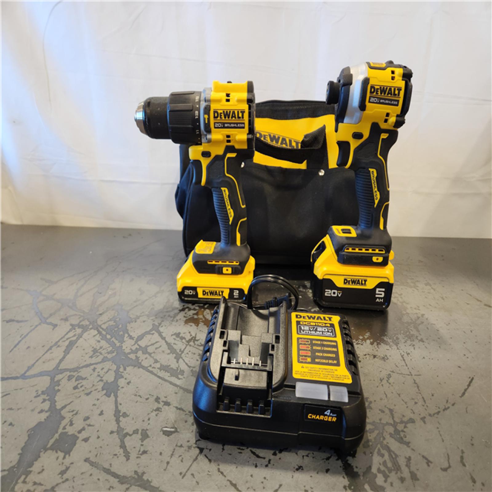 AS-IS- DeWalt 2-Tool Combo Kit W/ (2) BATTERY & CHARGER