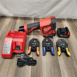AS-IS- Milwaukee - M18 Short Throw Press Tool Kit - Viega PureFlow & T.
