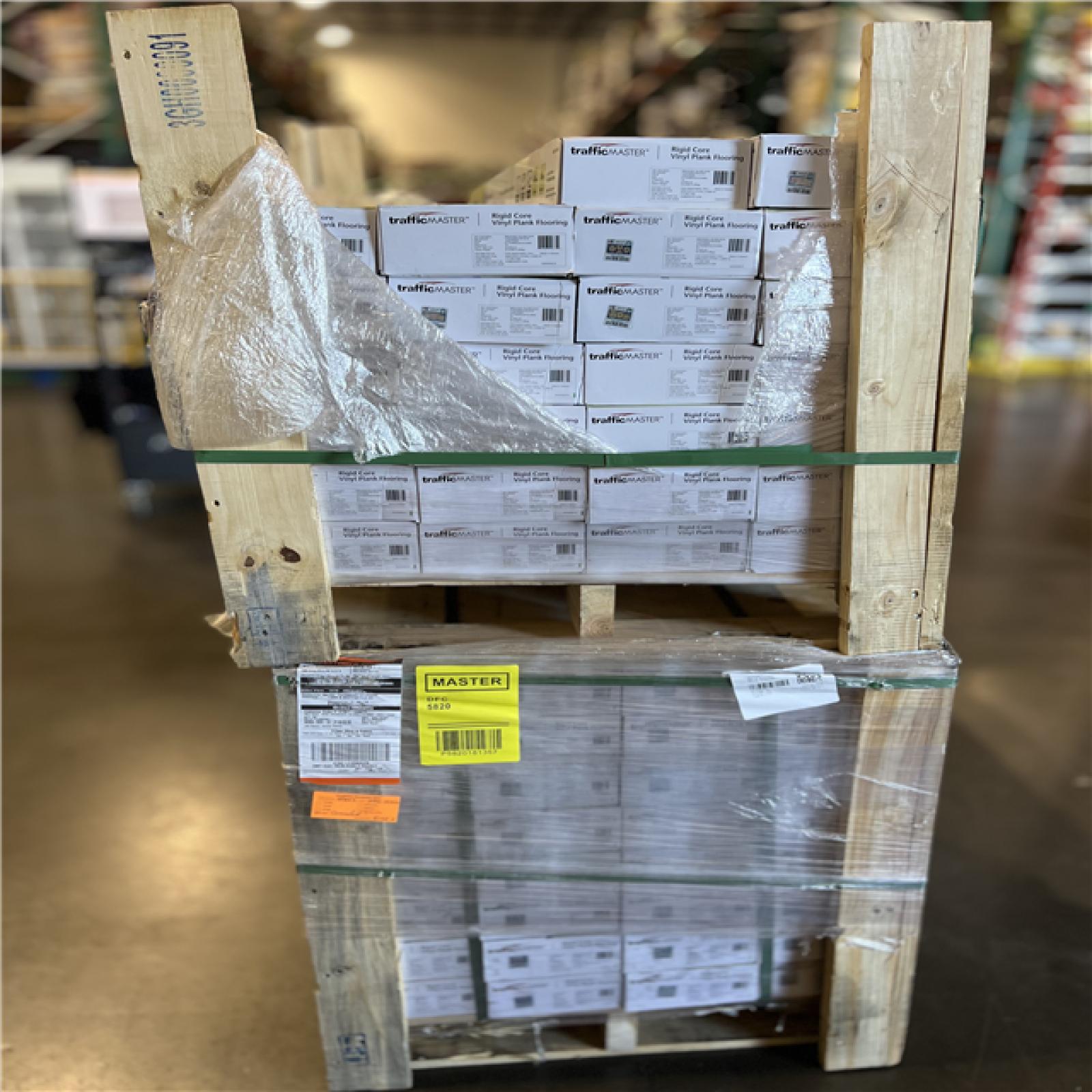 DALLAS LOCATION - TrafficMaster Breaksea Island 6 MIL x 6 in. x 36 in. Waterproof Click Lock Vinyl Plank Flooring PALLET -(58 UNITS)