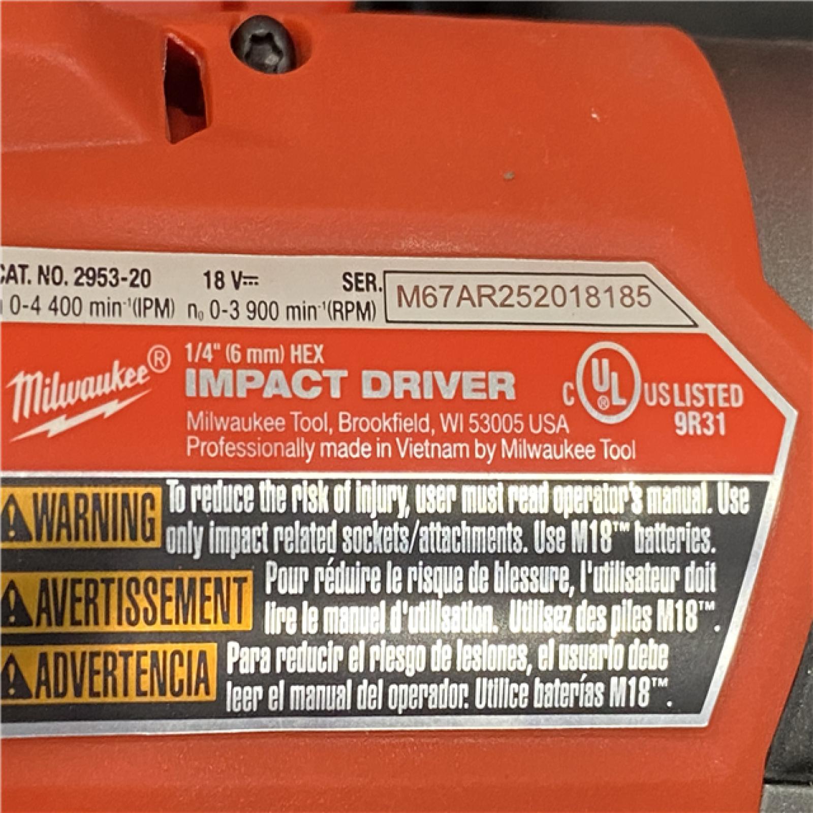 AS-IS Milwaukee FUEL 18V Lithium-Ion Brushless Cordless Hammer Drill and Impact Driver Combo Kit