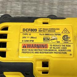 AS-IS DEWALT Atomic 20V Max Lithium-Ion Brushless Cordless Compact 1/4 in. Impact Driver Kit