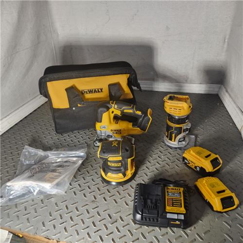 HOUSTON Location-AS-IS-DEWALT 20V MAX Lithium-Ion Cordless 3-Tool Combo Kit with 2.0 Ah Battery, 5.0 Ah Battery, Charger and Bag NEW!