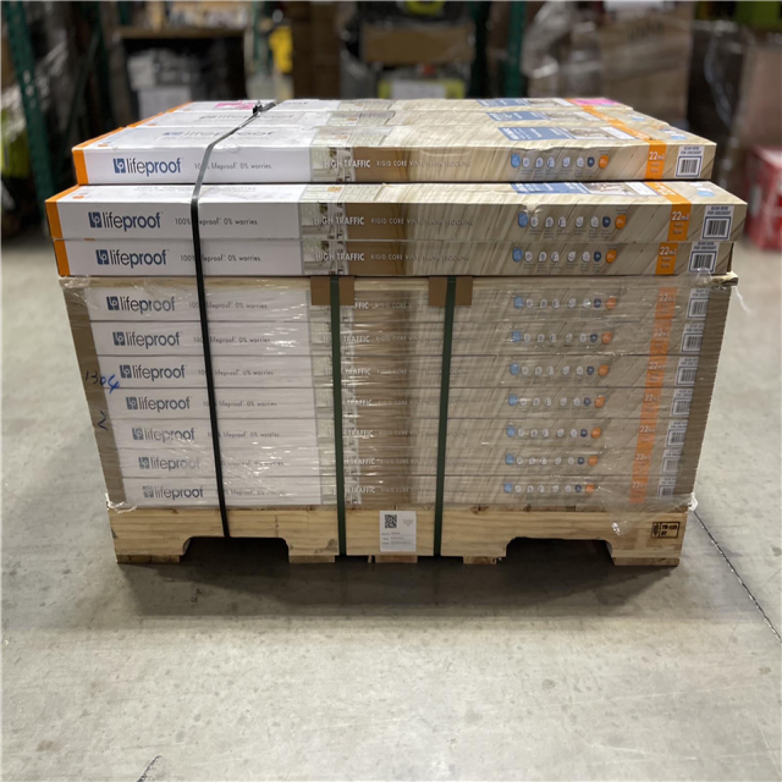 DALLAS LOCATION - Lifeproof Navarra Maple 22 mil x 8.7 in. W x 48 in. L Click Lock Waterproof Luxury Vinyl Plank Flooring (20.1 sq. ft/case) PALLET-(39 CASES)