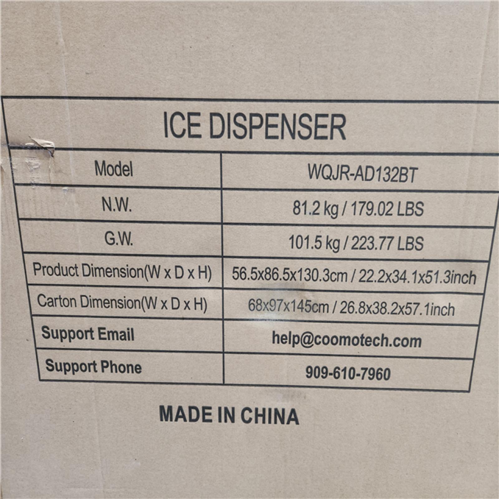 Phoenix NEW Hooure 22.2 in. Commercial Ice Maker 400 lbs./24 H Freestanding Stainless Steel Ice Maker Full Size Cubes with 200 lbs. Storage
