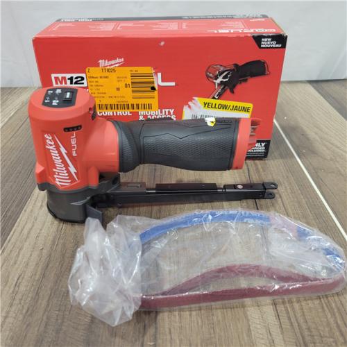 AS-IS Milwaukee M12 FUEL 0.5 in. W X 18 in. L Brushless Cordless Bandfile Sander (Tool Only)