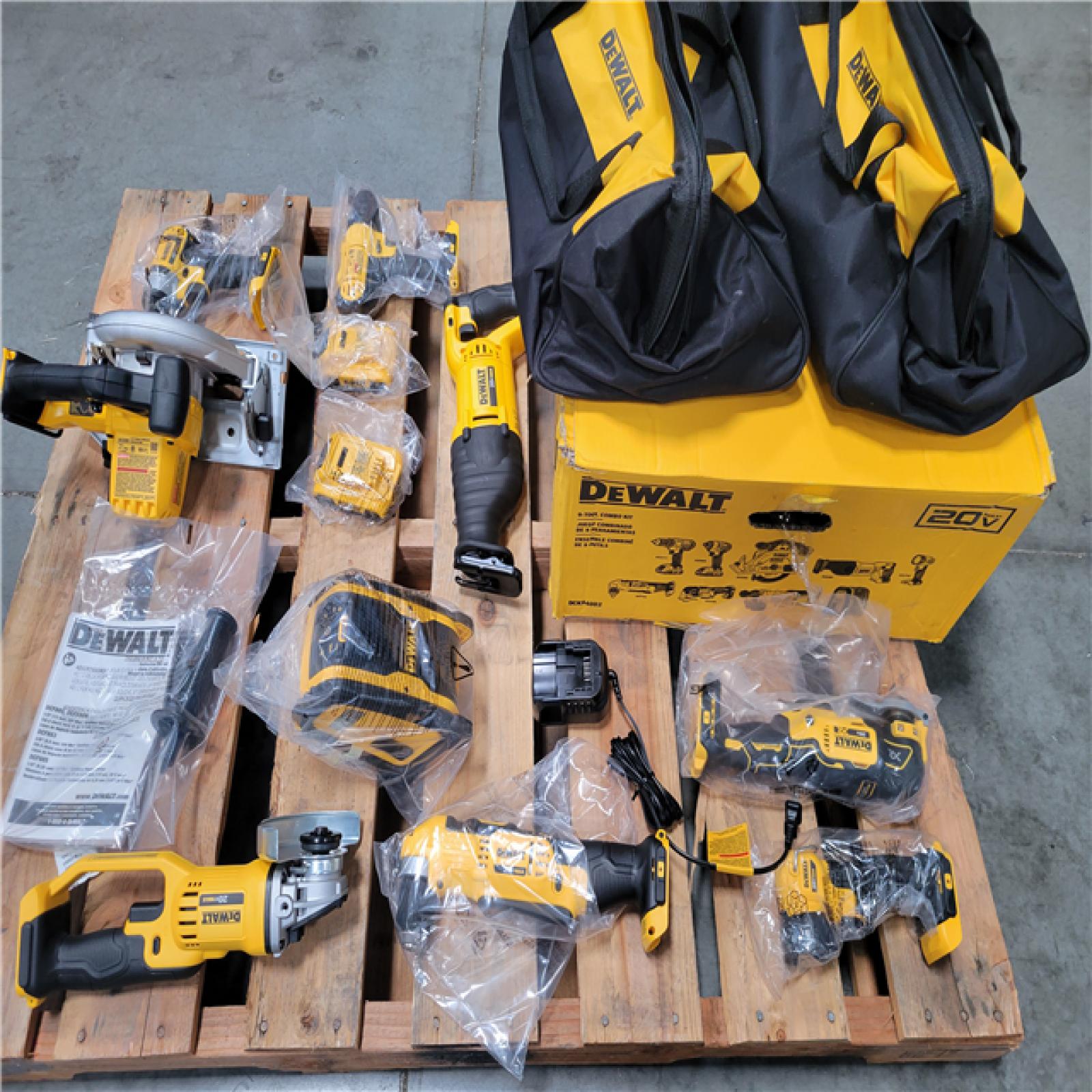 CALIFORNIA AS-IS DEWALT 9 TOOL COMBO KIT