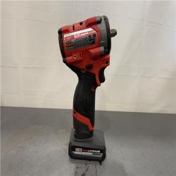 AS-IS - Milwaukee M12 FUEL 12V Li-Ion Brushless Cordless Stubby 3/8 in. Impact Wrench Kit