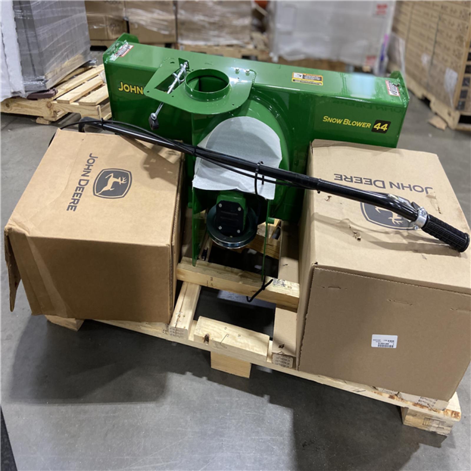 DALLAS LOCATION - John Deere 44 in. Two-Stage Snow Blower Attachment for 100 Series Tractors