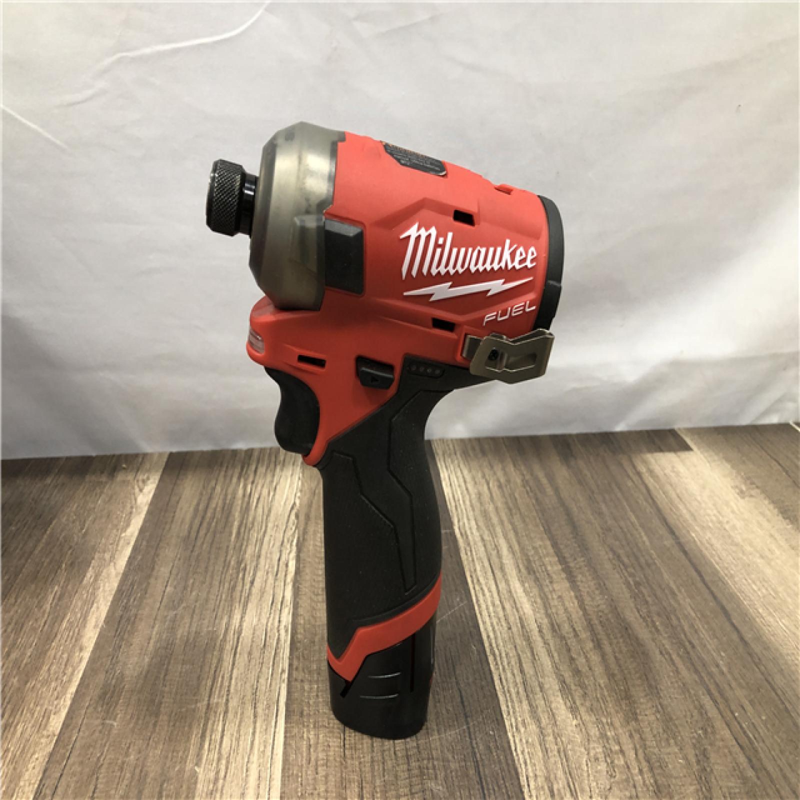 AS-IS Milwaukee FUEL SURGE 12V Lithium-Ion Brushless Cordless 1/4 in. Hex Impact Driver Compact Kit