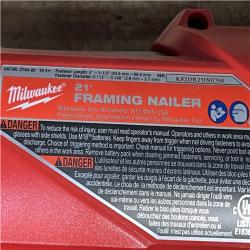 Houston Location AS-IS Milwaukee FUEL 3-1/2 in. 18-Volt 21-Degree Lithium-Ion Brushless Cordless Framing Nailer (Tool-Only)