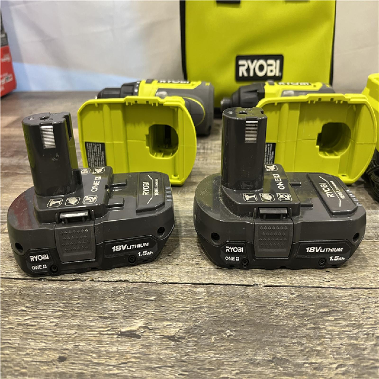 AS-IS RYOBI ONE+ 18V Cordless 2-Tool Combo Kit