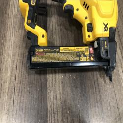 AS-IS DEWALT 20V MAX XR Lithium-Ion Cordless 18-Gauge Narrow Crown Stapler Kit