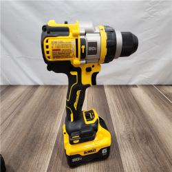 AS-IS DEWALT 20V Lithium-Ion Compact Cordless 1/2 in. Hammer Drill with 6.0 Ah Battery Pack and Charger Kit