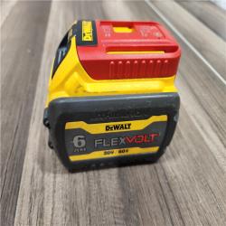 AS-IS DEWALT FLEXVOLT 20V/60V MAX Lithium-Ion 6.0Ah Battery Pack with 6 Amp Output Charger