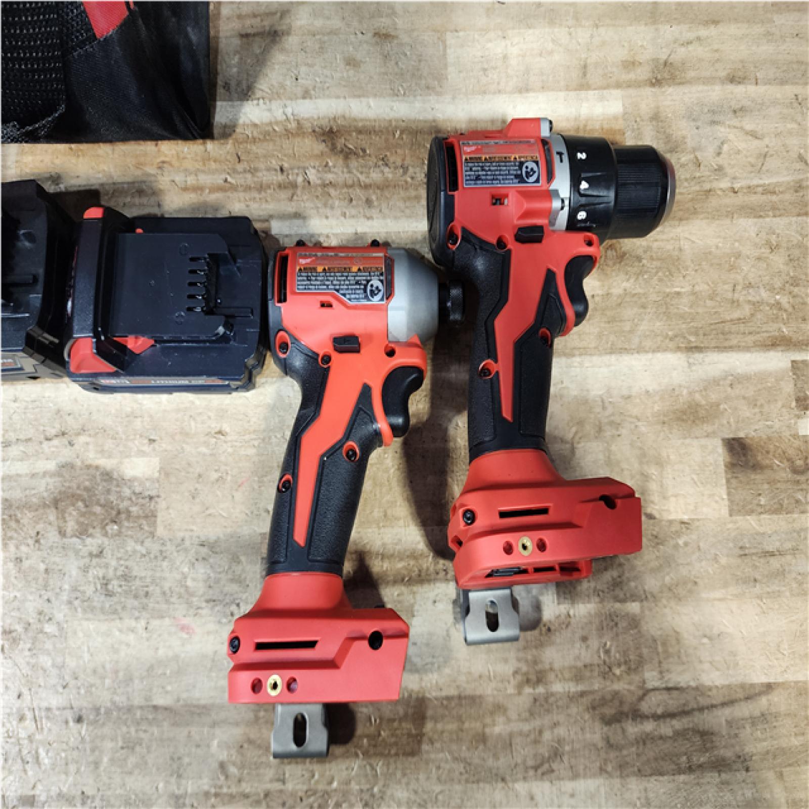 HOUSTON LOCATION - AS - IS Milwaukee 18-Volt Lithium-Ion Brushless Cordless Compact Hammer Drill/Impact Combo Kit