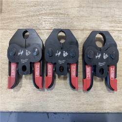 AS-IS Milwaukee 18V Lithium-Ion Cordless Short Throw Press Tool with 3 PEX Crimp Jaws Kit