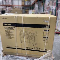 DALLAS LOCATION - Husky Modular Tool Storage 52 in. W x 20 in. D Standard Duty Black Mobile Workbench Cabinet