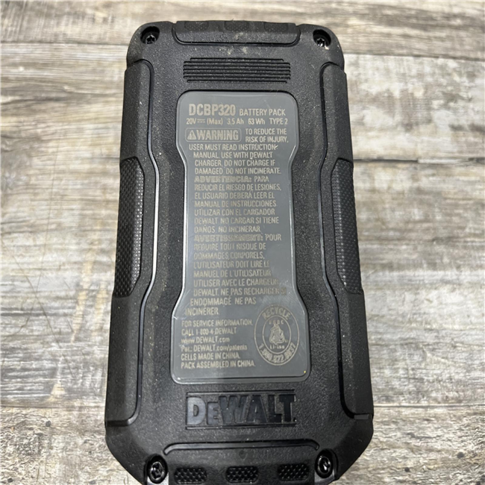 AS-IS DEWALT 20V MAX XR POWERSTACK Lithium-Ion Battery Starter Kit with 3.5Ah Battery and Charger