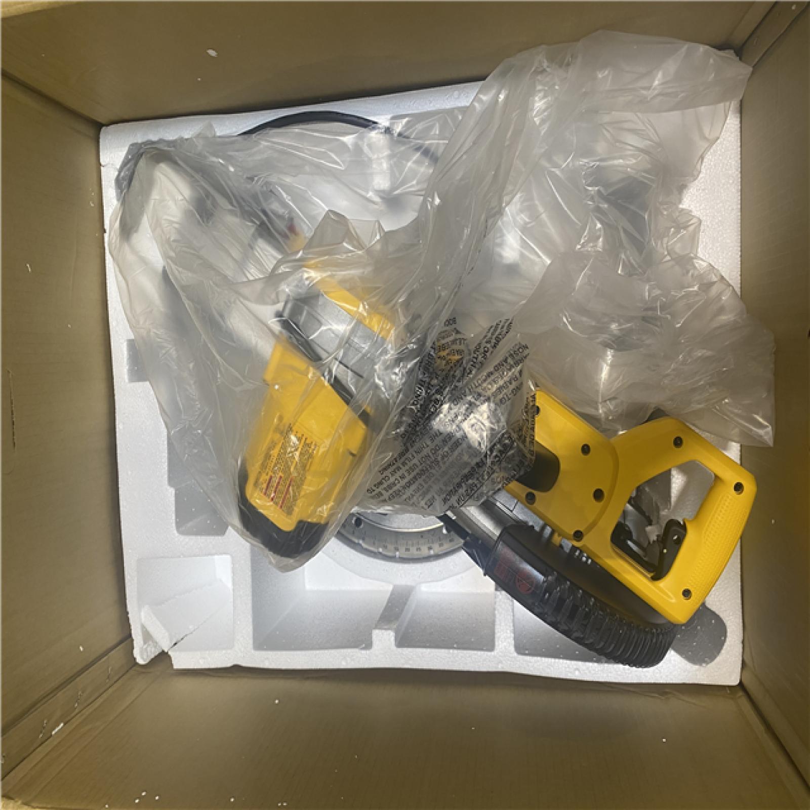 As-Is-  DEWALT 15 Amp Corded 12 in. Double Bevel Sliding Compound Miter Saw