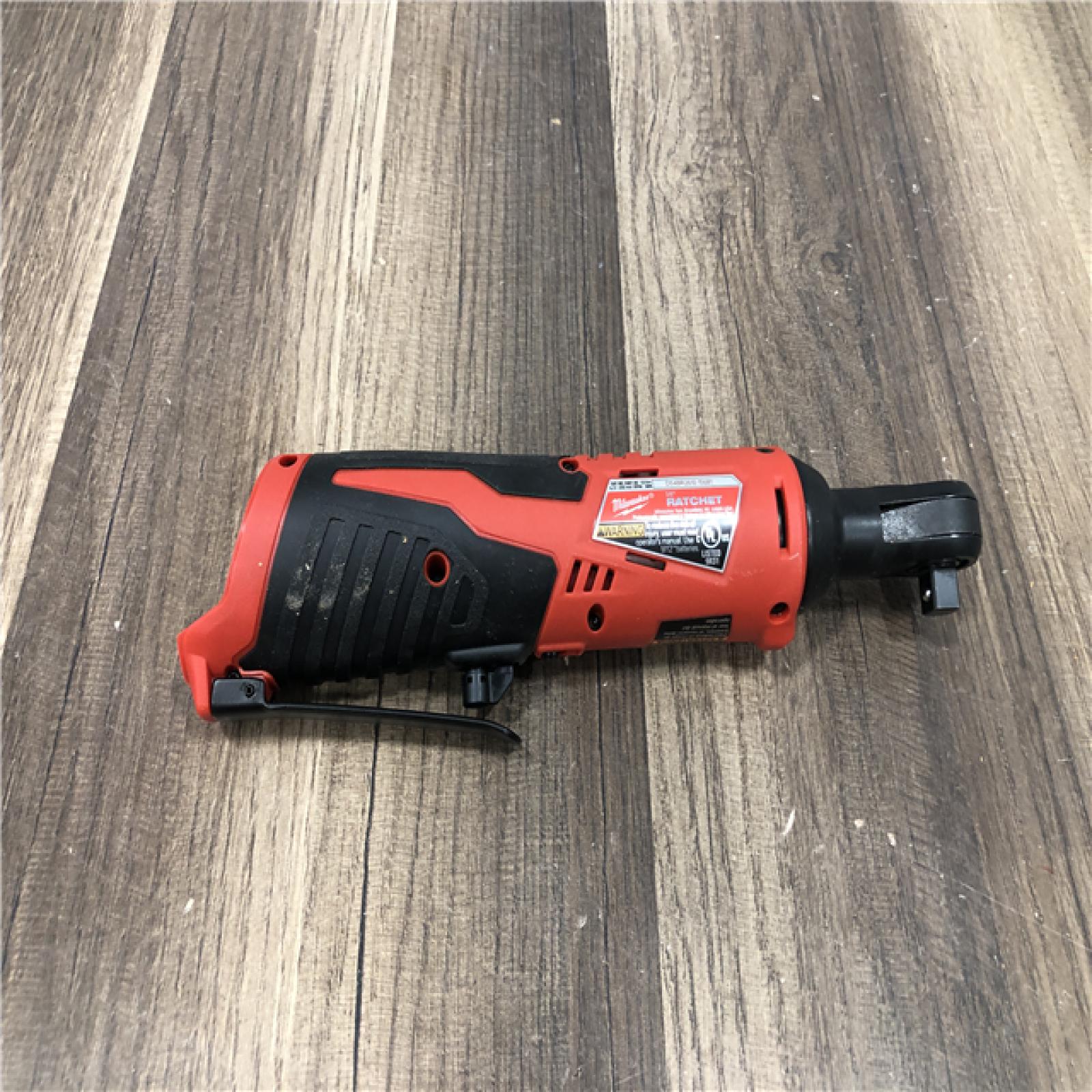 AS-IS Milwaukee 12V Lithium-Ion Cordless 3/8 in. Ratchet (Tool-Only)