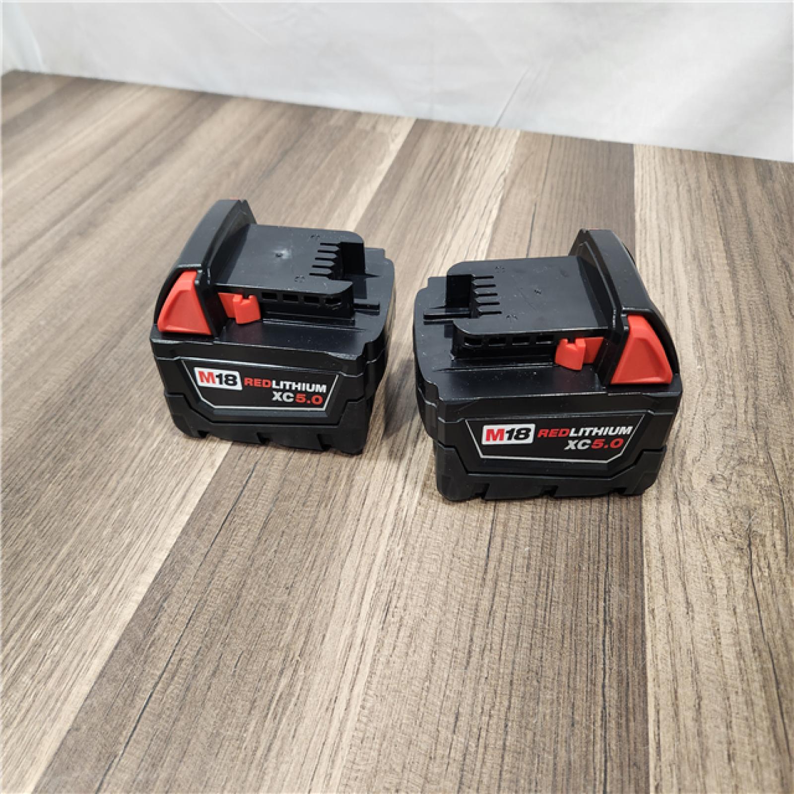 NEW! - Milwaukee 18-Volt Lithium-Ion XC Extended Capacity 5.0 Ah Battery Pack (2-Pack)