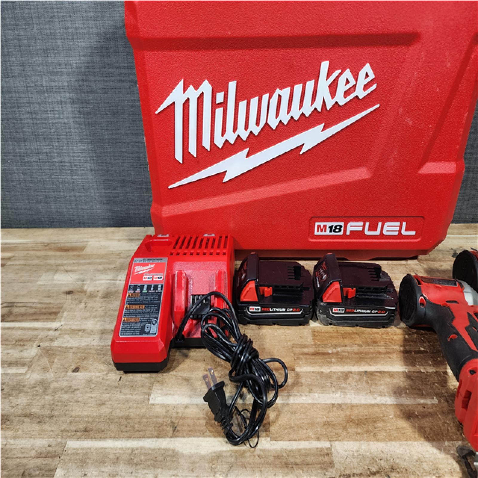 HOUSTON LOCATION - AS - IS Milwaukee FUEL 18V Lithium-Ion Brushless Cordless Hammer Drill and Impact Driver Combo Kit