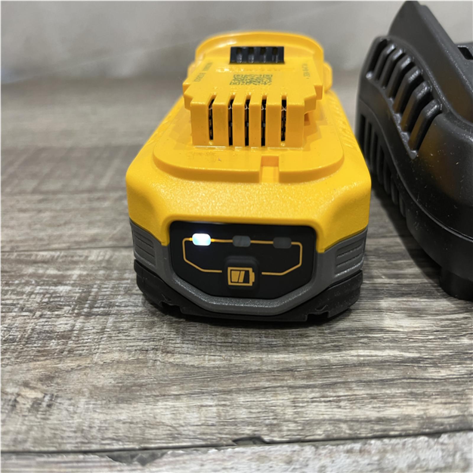 AS-IS DEWALT 20V MAX XR POWERSTACK Lithium-Ion Battery Starter Kit with 3.5Ah Battery and Charger