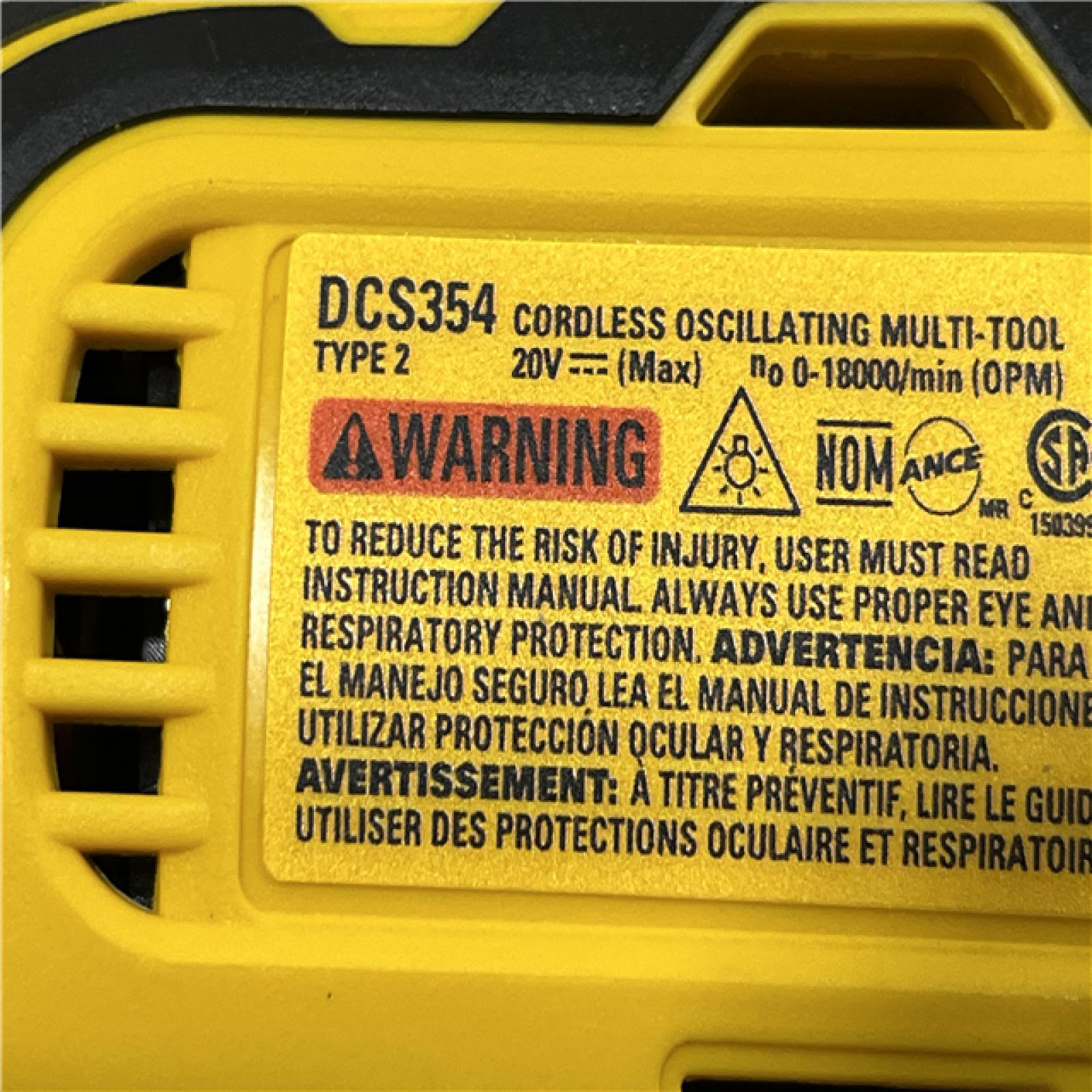 AS-IS DEWALT ATOMIC 20V MAX Cordless Brushless Oscillating Multi Tool (Tool Only)