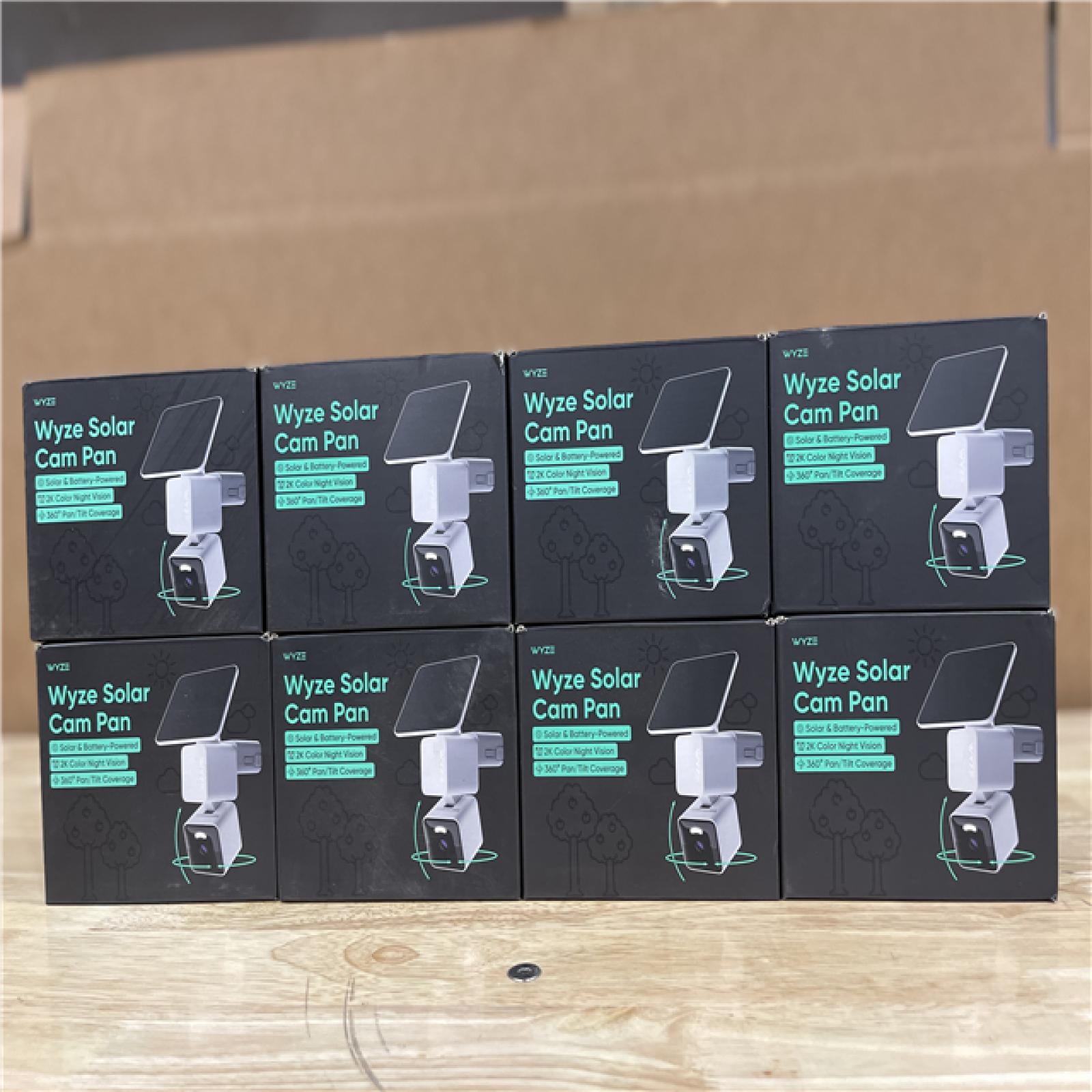 NEW! - Wyze Solar Cam Pan Security Camera (8 UNITS)