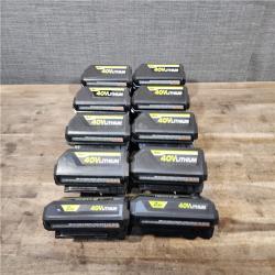 HOUSTON LOCATION - AS-IS RYOBI BATTERY PACK QTY - 10