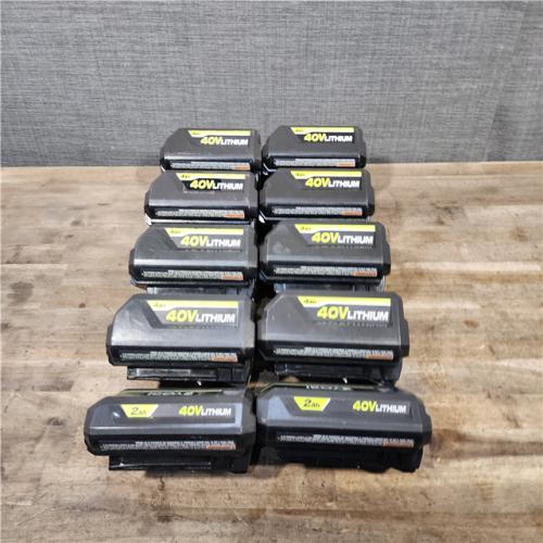 HOUSTON LOCATION - AS-IS RYOBI BATTERY PACK QTY - 10