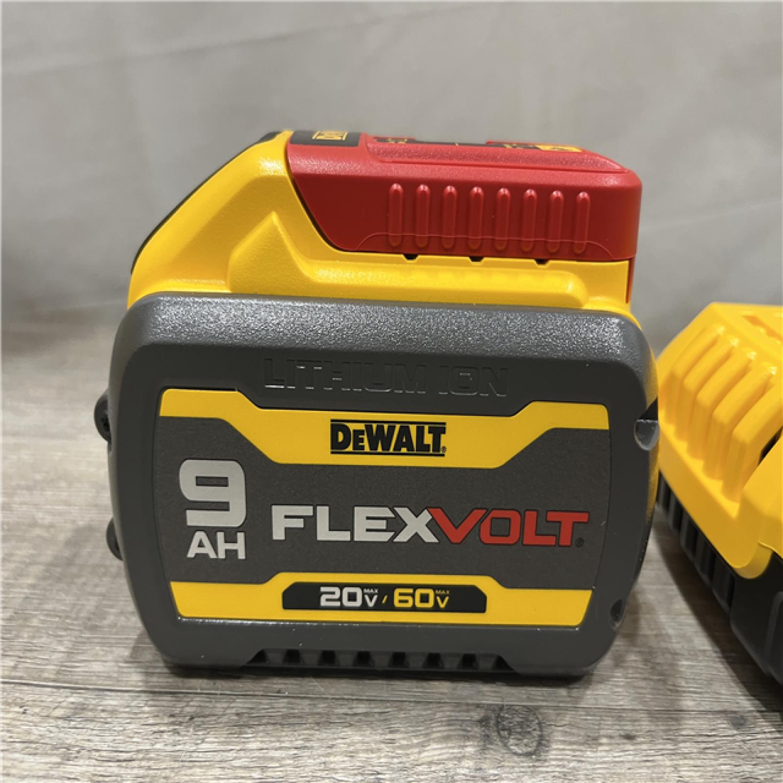 AS-IS DEWALT 20V/60V MAX FLEXVOLT Lithium-Ion 9.0Ah Battery and Charger Starter Kit