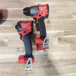 HOUSTON LOCATION - AS-IS (APPEARS LIKE NEW) Milwaukee  FUEL 18V Lithium-Ion Brushless Cordless Hammer Drill and Impact Driver Combo Kit