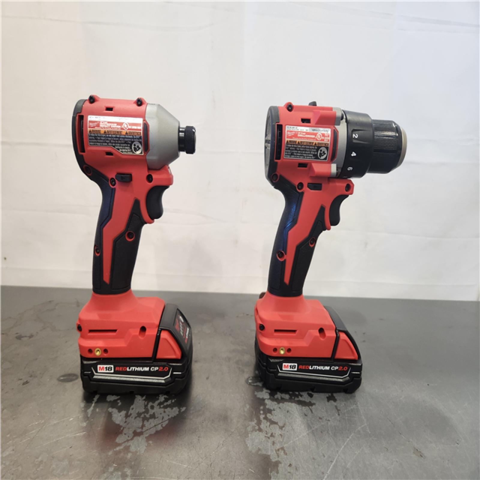 AS-IS- Milwaukee M18 Compact Brushless 2-Tool Combo Kit