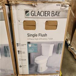 Phoenix Location Glacier Bay 10 inch Rough In Two-Piece 1.28 GPF Single Flush Elongated Toilet in White Seat Included (8 Toilets)
