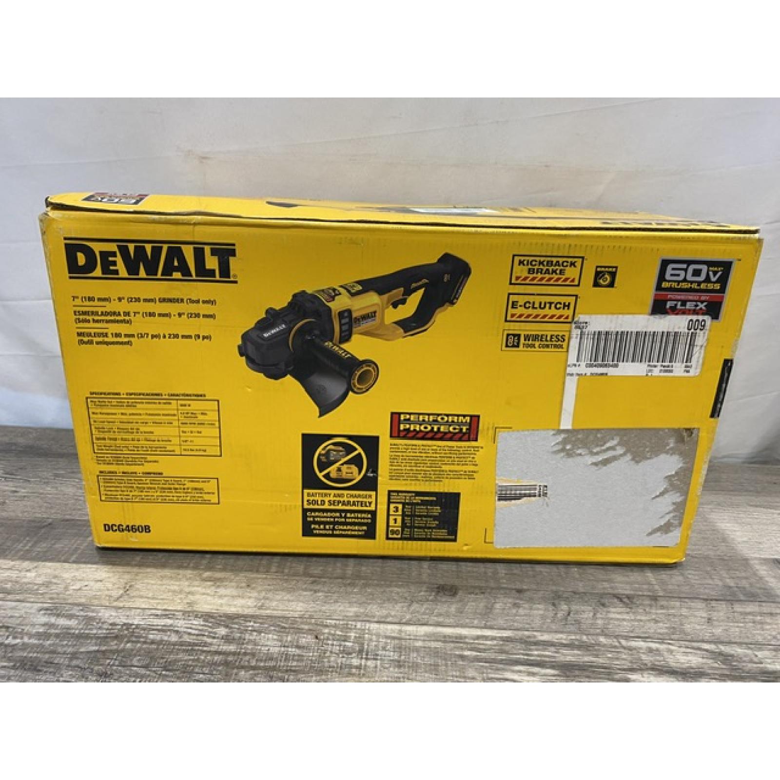 NEW - DEWALT 60-Vol MAX Cordless 7 in.-9 in. Large Angle Grinder (Tool Only)