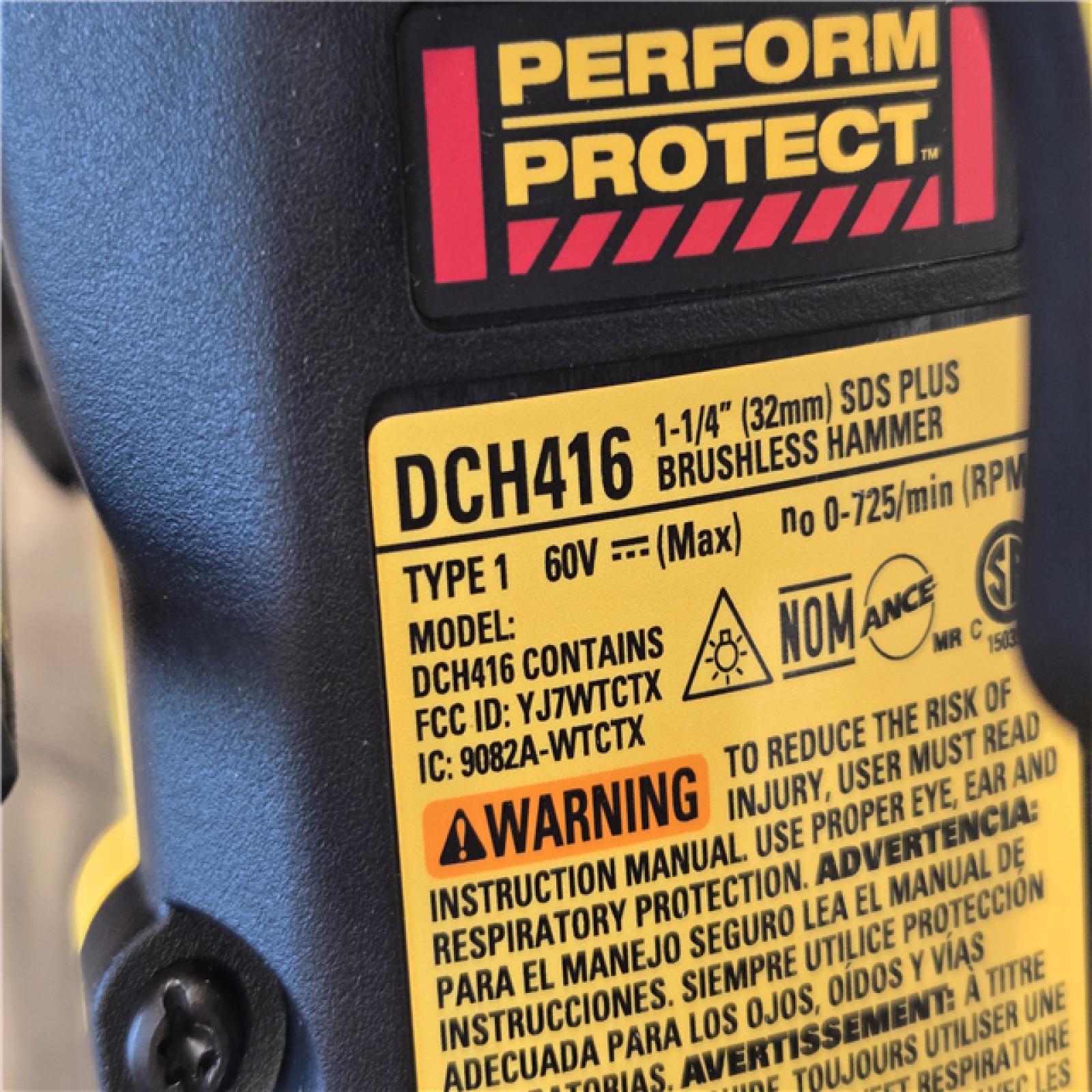 AS-IS DEWALT FLEXVOLT 60V MAX Cordless 1-1/4 in. SDS Plus Rotary Hammer (Tool Only)