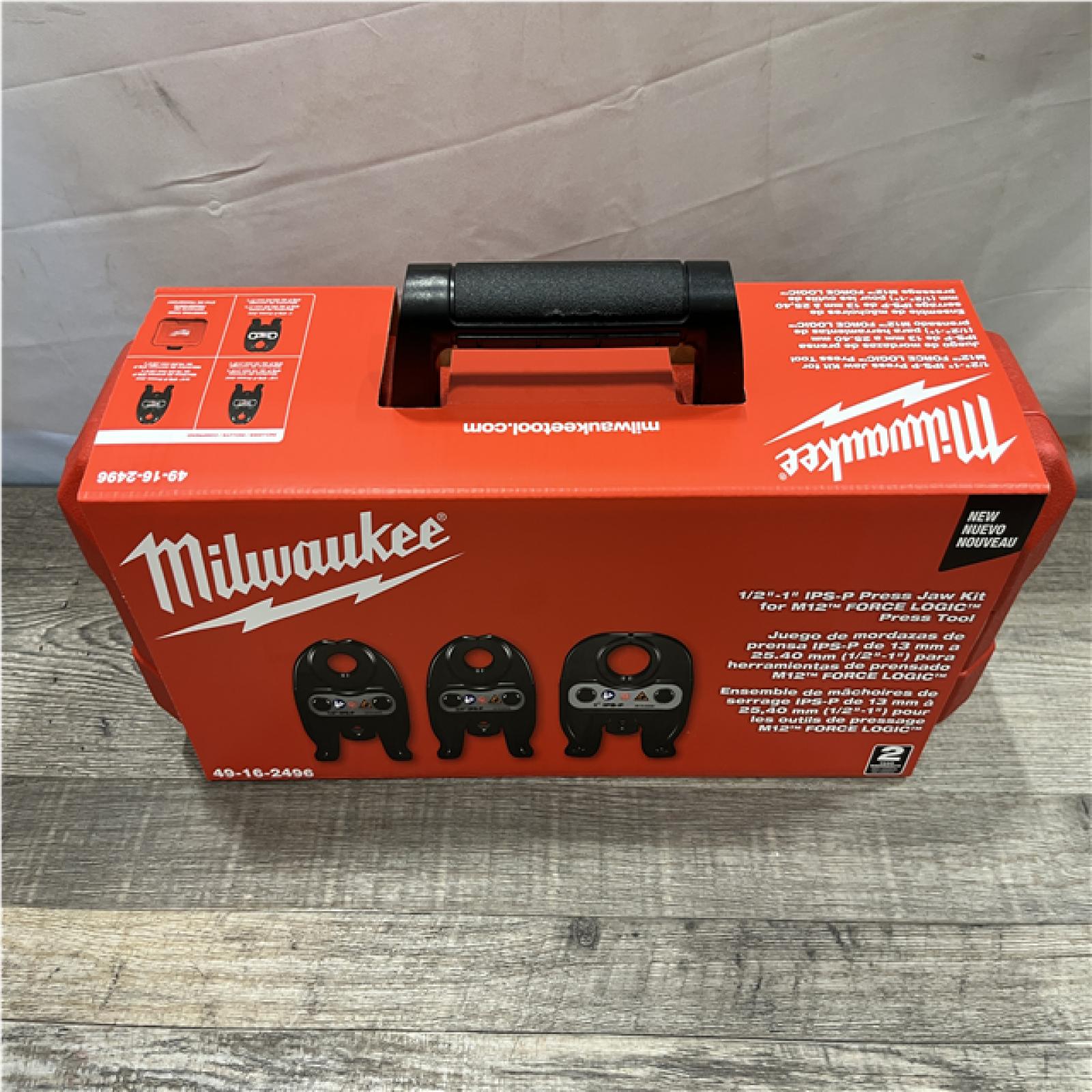NEW - Milwaukee 1/2 in. - 1 in. IPS-P Black Iron Pipe/Steel Press Jaw Kit for M12 FORCE LOGIC Press Tools