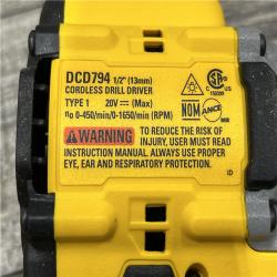 AS-IS DEWALT Atomic 20V Lithium-Ion Cordless Compact 1/2 in. Drill/Driver Kit