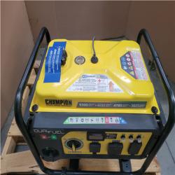 CALIFORNIA AS-IS CHAMPION 5 300 STARTING WATT 4 250 RUNNING WATT DUAL FUEL GENERATOR