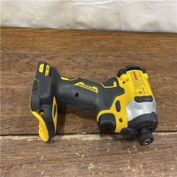 AS-IS DEWALT ATOMIC 20V MAX Lithium-Ion Cordless 1/4 in. Brushless Impact Driver Kit, 5 Ah Battery, Charger, and Bag