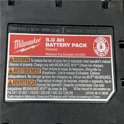 AS-IS Milwaukee 18-Volt Lithium-Ion XC Starter Kit with One 5.0Ah Battery and Charger