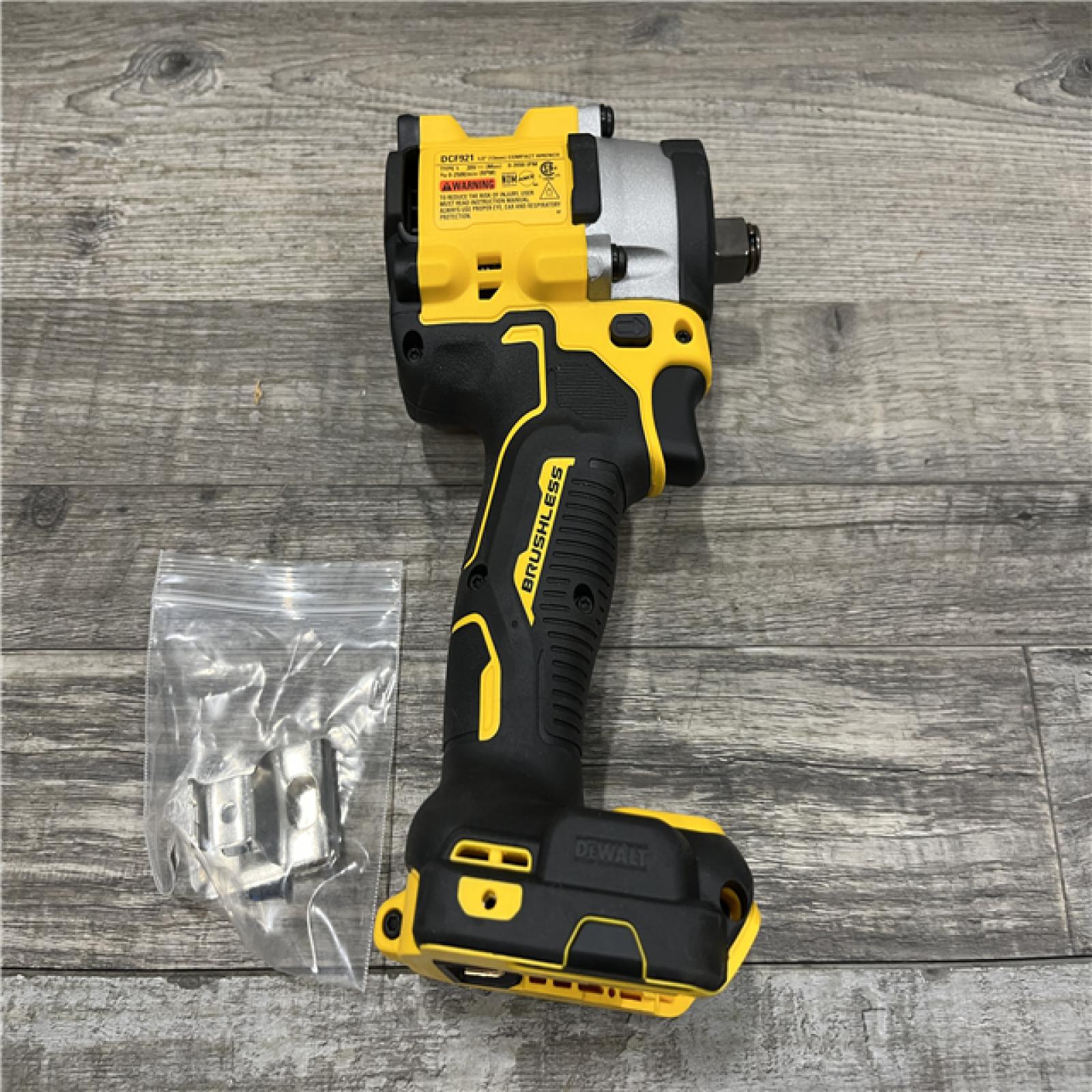 AS-IS DEWALT ATOMIC 20V MAX Cordless Brushless 1/2 in. Variable Speed Impact Wrench (Tool Only)