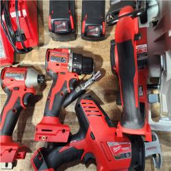 Houston Location AS-IS Milwaukee 18-Volt Lithium-Ion Brushless Cordless (4-Tool) Combo Kit