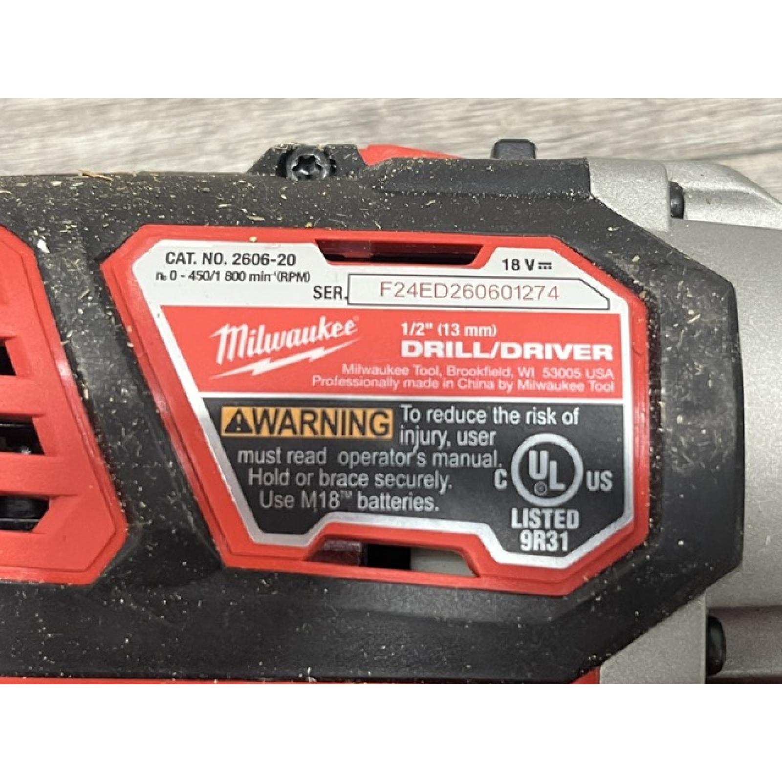 AS-IS Milwaukee 18V Lithium-Ion Cordless Drill Driver/Impact Driver Combo Kit